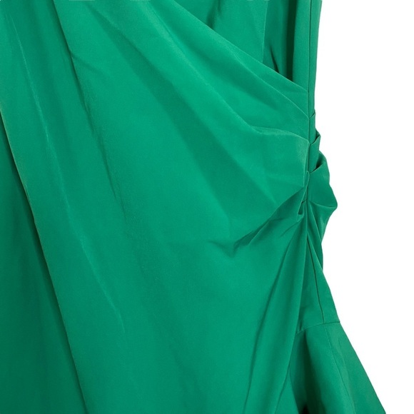 Lovers + Friends Evergreen Gown Draped Ruched Asymmetric Ruffled Medium - Picture 10 of 16
